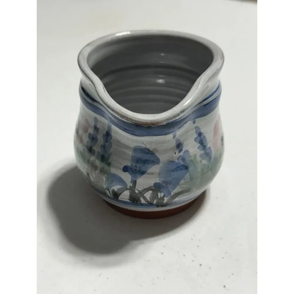 Pottery Floral Creamer